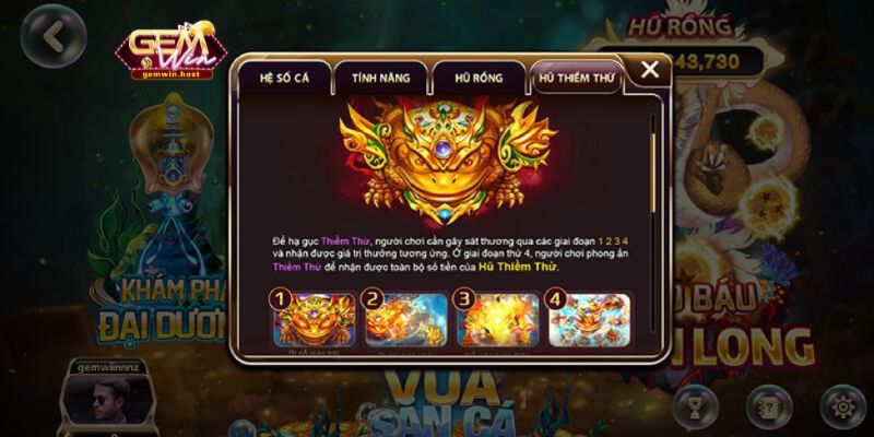 Game Vua Săn Cá GemWin đem đến những phần thưởng bất ngờ