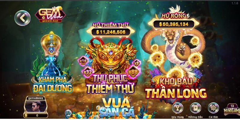 Cách chơi game Vua săn cá GemWin rất dễ dàng sử dụng
